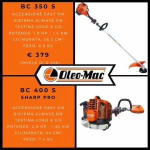 Oleomac BC 350 S e BC 400 S